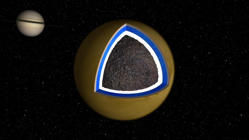 Illustration for article titled NASA's Probe Will Buzz Titan Landing Site